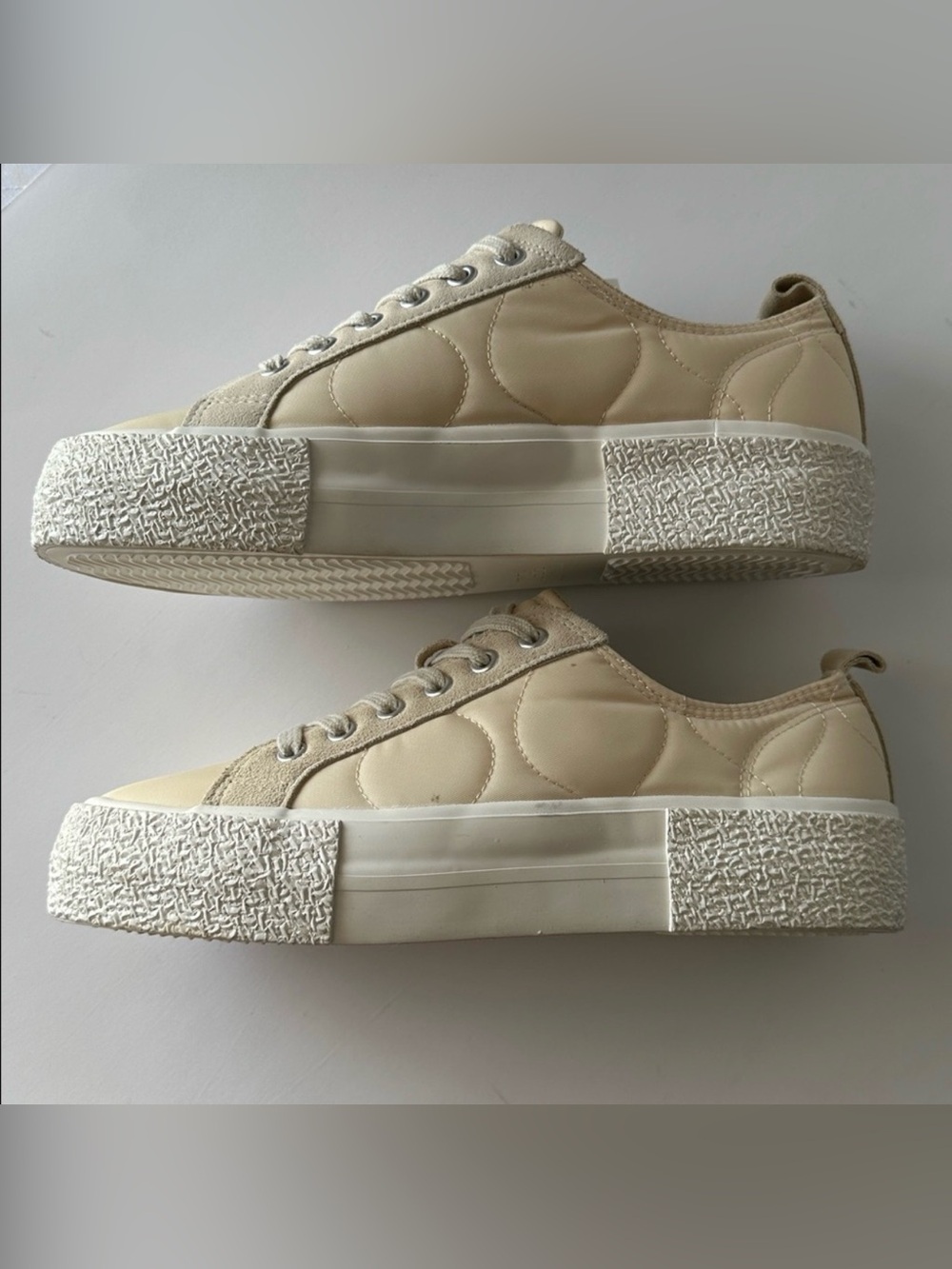 Zara Cream Women's Sneakers Size 8
